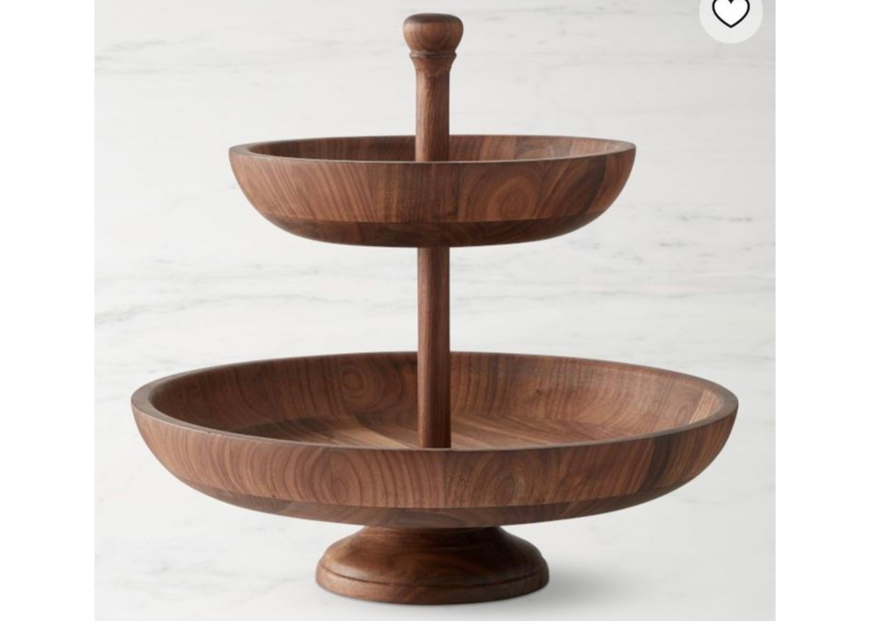 Elevatio 2-Tier Wooden Cake stand